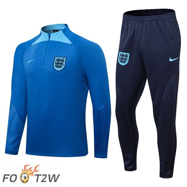 Ensemble Survetement de Foot Angleterre Bleu 2022/2023