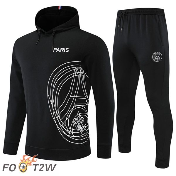 Veste A Capuche Survetement Foot JORDAN Paris PSG Noir 2022/2023