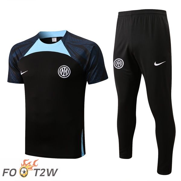 Ensemble Training T-Shirts Inter Milan + Pantalon Noir 2022/2023