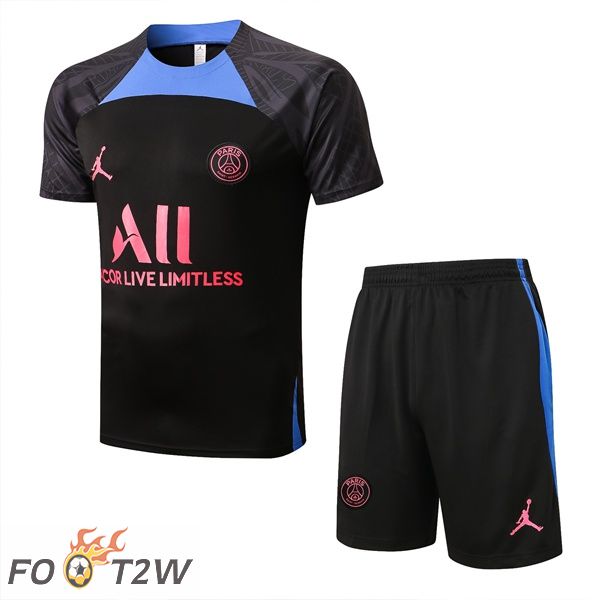 Training T-Shirts Paris PSG + Shorts Noir 22/23