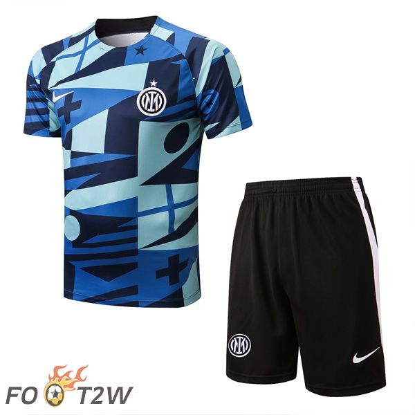 Training T-Shirts Inter Milan + Shorts Bleu 22/23