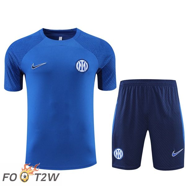 Ensemble Training T-Shirts Inter Milan + Short Bleu 2022/2023