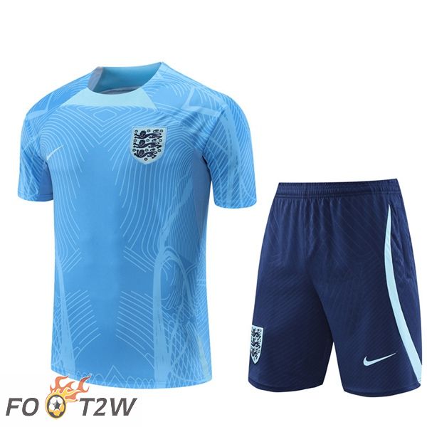 Training T-Shirts Angleterre + Shorts Bleu 2022/2023