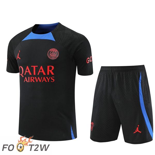 Training T-Shirts Paris PSG + Shorts Noir 2022/2023