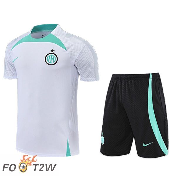 Ensemble Training T-Shirts Inter Milan + Shorts Blanc 2022/2023