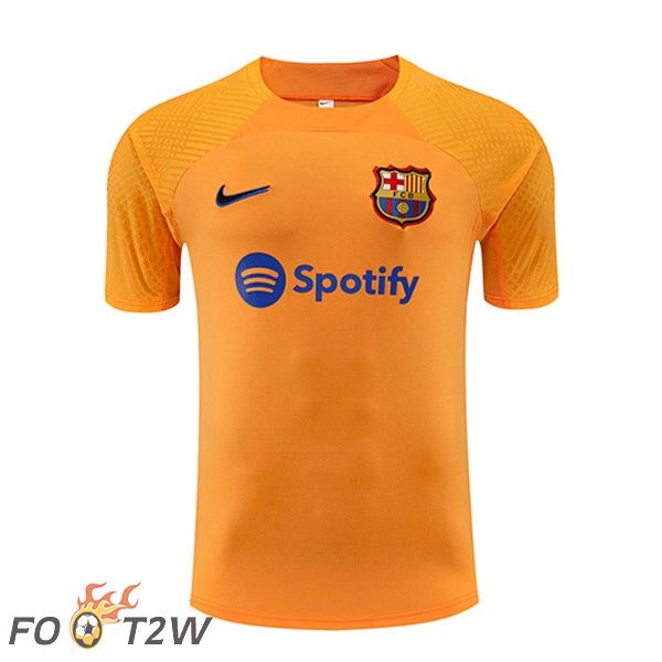 Training T-Shirts FC Barcelone Orange 2022/2023