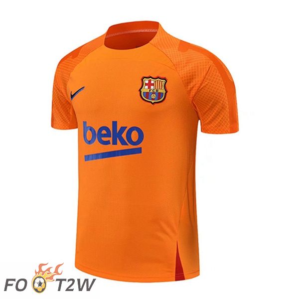 Training T-Shirts FC Barcelone Orange 2022/2023