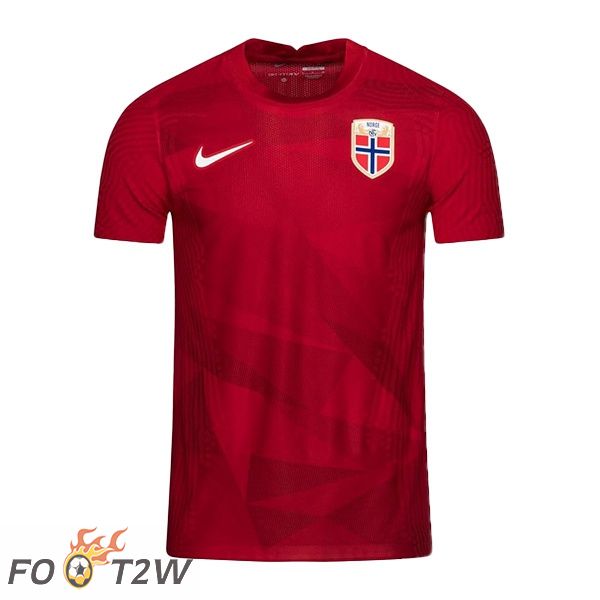 Maillot Foot Equipe de Norvège Femme Domicile Rouge Euro Féminin 2022