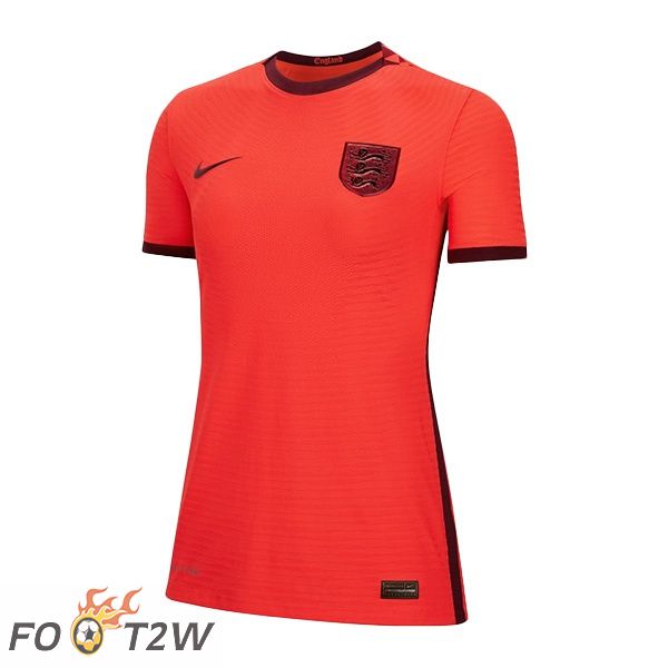 Maillot Foot Equipe de Angleterre Femme Exterieur Rouge Euro Féminin 2022