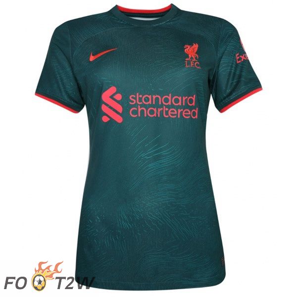 Maillot Foot FC Liverpool Femme Third Vert 2022/2023