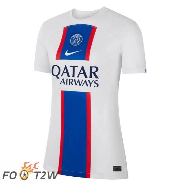 Maillot De Foot Paris PSG Femme Third Blanc 2022/2023