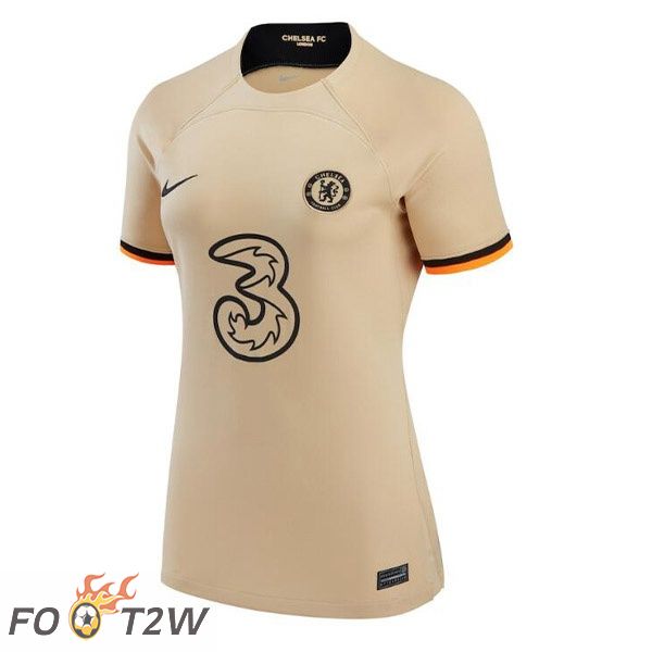 Maillot De Foot FC Chelsea Femme Third Marron 2022/2023