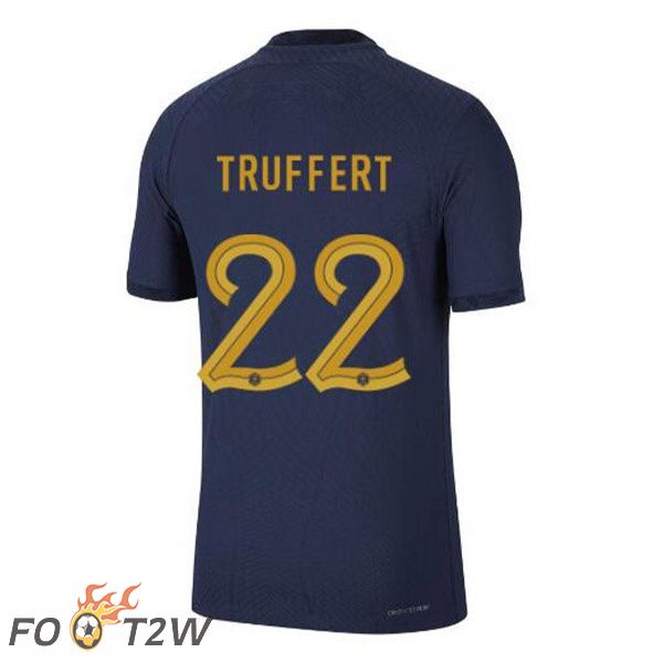 Maillots Equipe De France (TRUFFERT 22) Domicile Bleu Royal Coupe du monde 2022