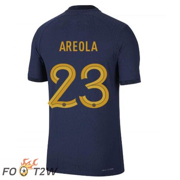 Maillots Equipe De France (AREOLA 23) Domicile Bleu Royal Coupe du monde 2022