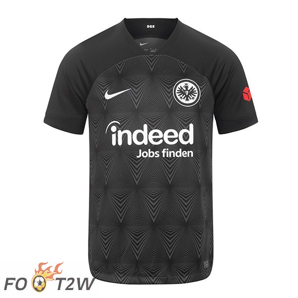 Maillot de Foot Eintracht Frankfurt Exterieur Noir 2022/2023