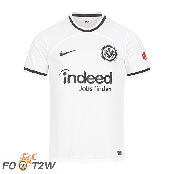 Maillot De Foot Eintracht Frankfurt Domicile Blanc 22/23