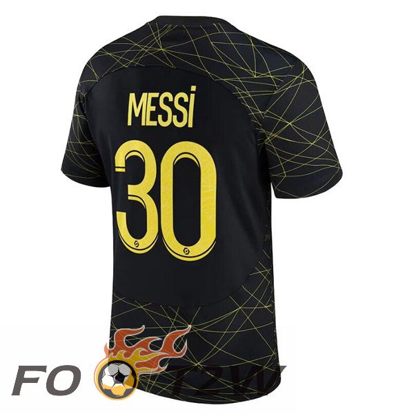 Maillot De Foot Paris PSG (MESSI 30) Quatrieme Noir 2022/2023