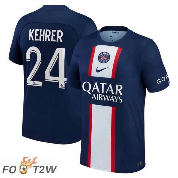 Maillot De Foot Paris PSG (Kehrer 24) Domicile Bleu Royal 22/23