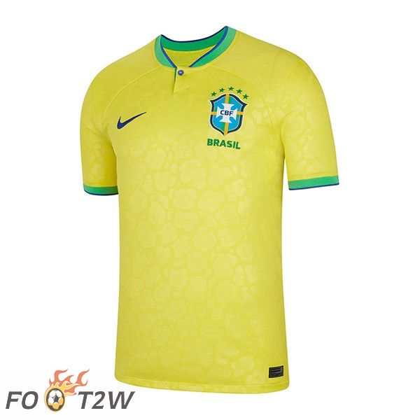 Maillot Foot Equipe de Bresil Domicile Jaune 2022/2023