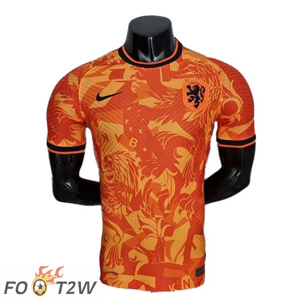 Maillot Foot Equipe de Pays-Bas Domicile Orange Version Fuite 2022/2023