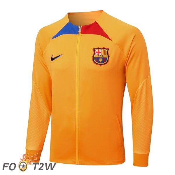 Veste Foot FC Barcelone Orange 2022/2023