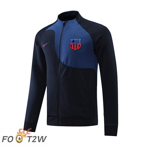 Veste Foot FC Barcelone Noir Bleu 2022/2023