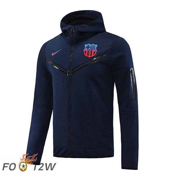 Veste A Capuche FC Barcelone Bleu Royal 2022/2023