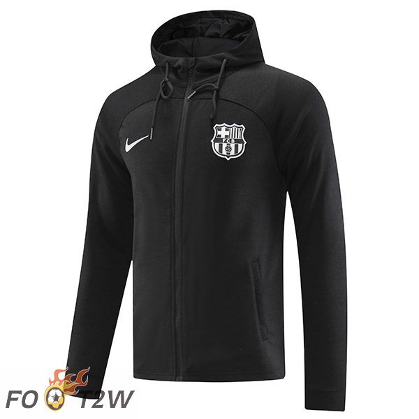 Veste A Capuche FC Barcelone Noir 2022/2023