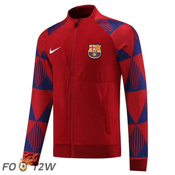 Veste De Foot FC Barcelone Rouge 2022/2023