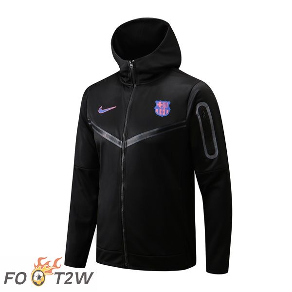 Veste A Capuche FC Barcelone Noir 2022/2023