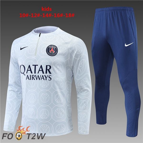 Survetement Foot Paris PSG Enfant Gris 2022/2023