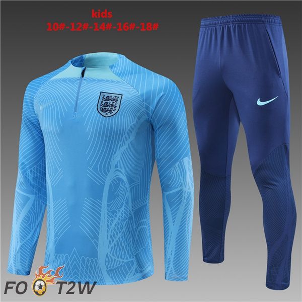 Survetement De Foot Angleterre Enfant Bleu 2022/2023