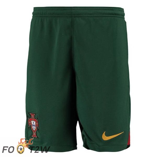 Short De Foot Portugal Domicile Vert 2022/2023