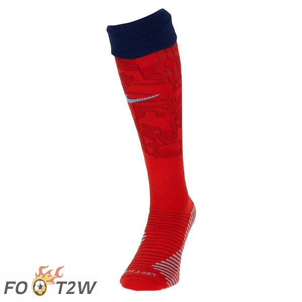 Chaussettes De Foot Angleterre Exterieur Rouge 2022/2023