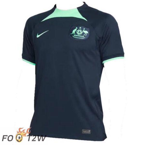 Maillot Foot Equipe De Australie Exterieur Noir Coupe du monde 2022