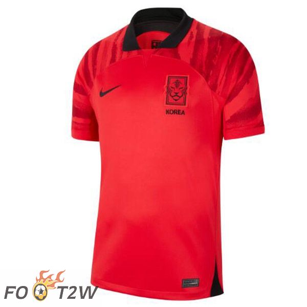 Maillot Foot Equipe De Coree Domicile Rouge Coupe du monde 2022