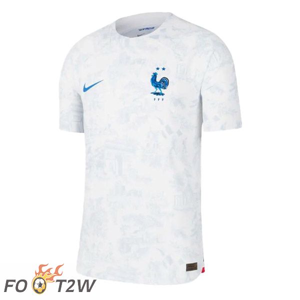 Maillot Equipe De France Exterieur Blanc Coupe du monde 2022