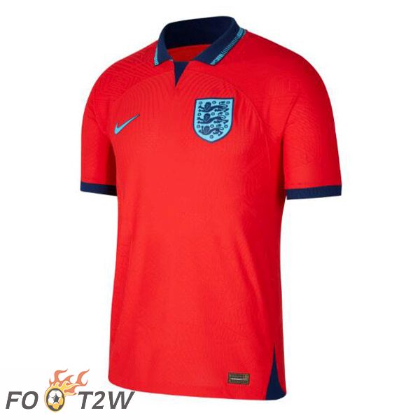 Maillot Equipe De Angleterre Exterieur Rouge Coupe du monde 2022