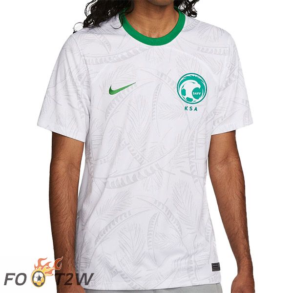 Maillot Equipe De Arabie Saoudite Domicile Blanc Coupe du monde 2022