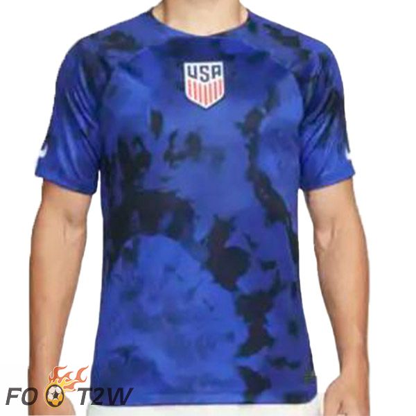 Maillot Equipe De Etats-Unis Exterieur Bleu Coupe du monde 2022