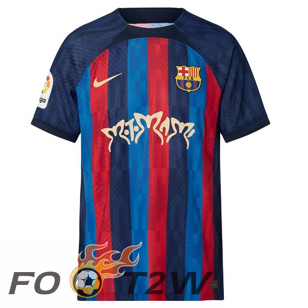 Maillot De Foot FC Barcelone Domicile Rosalía Motomami Rouge Bleu 2022/2023