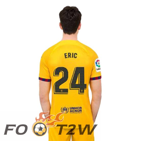 Maillot De Foot FC Barcelone (ERIC 24) Quatrieme Jaune 2022/2023