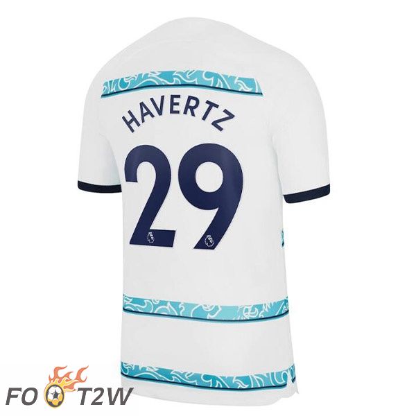 Maillot De Foot FC Chelsea (HAVERTZ 29) Exterieur Blanc 2022/2023