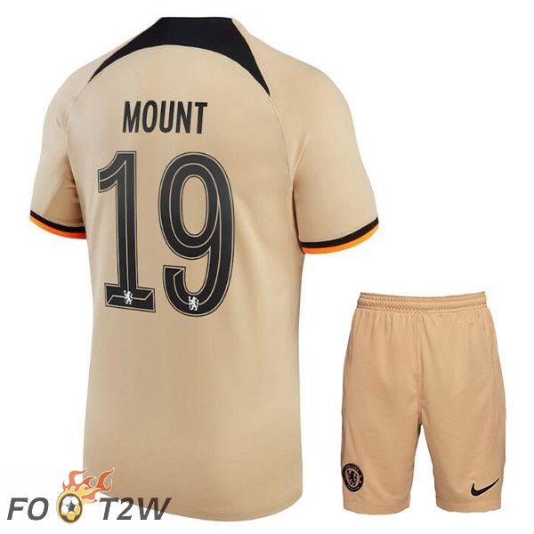 Maillot De Foot FC Chelsea (MOUNT 19) Enfant Third Marron 2022/2023