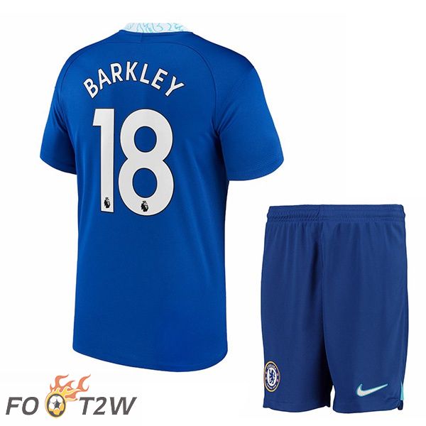 Maillot de Foot FC Chelsea (Barkley 18) Enfant Domicile Bleu 2022/2023