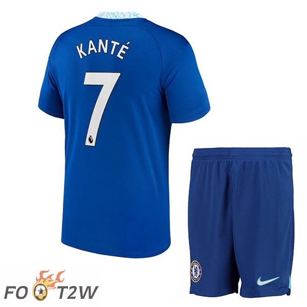 Maillot de Foot FC Chelsea (Kanté 7) Enfant Domicile Bleu 2022/2023