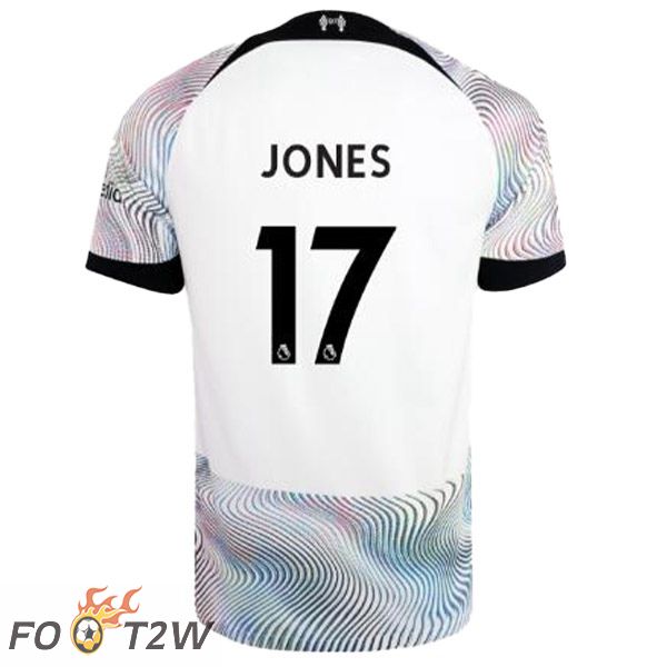 Maillot De Foot FC Liverpool (JONES 17) Exterieur Blanc 2022/2023