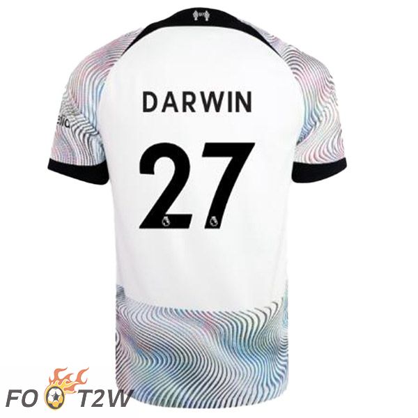 Maillot De Foot FC Liverpool (DARWIN 27) Exterieur Blanc 2022/2023