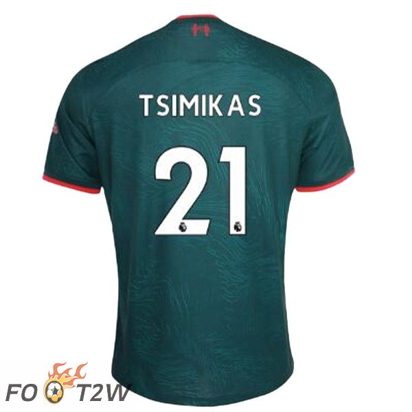 Maillot Foot FC Liverpool (TSIMIKAS 21) Third Vert 2022/2023