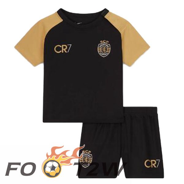 Maillot De Foot Sporting CP Enfant Third Noir 2023/2024